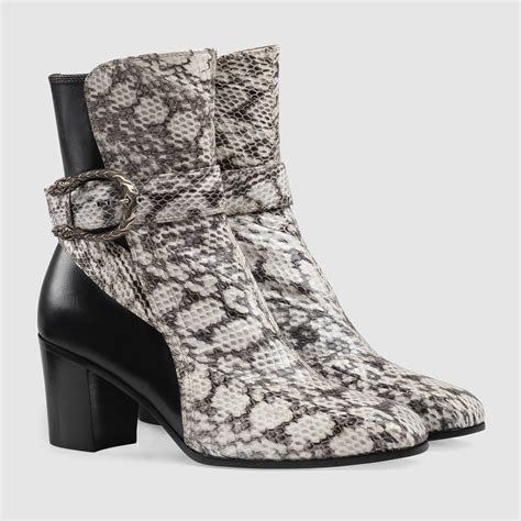 gucci shoes boots|gucci snakeskin ankle boots.